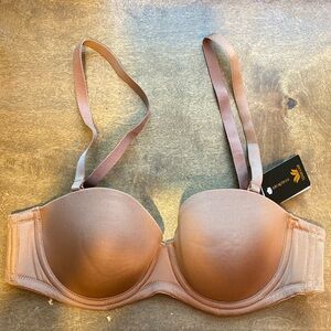 NWT WACOAL Red Carpet Strapless Bra in Pecan, size 34C
